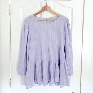 American Eagle Babydoll Tiered Blouse